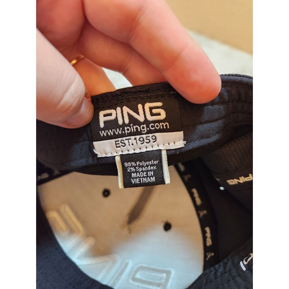 Mens‎ Ping G30 Solid Black Polyester Stretch Flex… - image 6